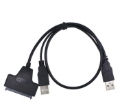 Переходник адаптер для HDD SSD дисков SATA 7+15 pin в USB 2.0 с функцией OTG