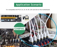Райзер PCI-E Riser Card Ver 006 4-pin питание molex х1 - х16 с кабелем USB 3.0