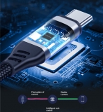 Кабель USB PD-PD (Type-C - Type-C) 60 Вт (ток до 5.0 Ампер при 20В) 0,25м