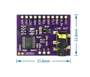 Модуль звукового I2S ЦАП на PCM5102 32бит 384K для Raspberry Pi