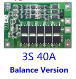 Контроллер заряда разряда PCM BMS 3S max 40A 12В для 3 Li-Ion аккумуляторов с балансиром