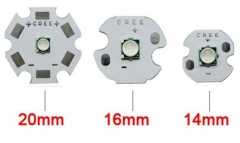 Светодиод Cree 3535 УФ 365 - 367.5 нм 3 Вт (Ultra violet 3W High Power Led, ультрафиолетовый) подложка 20мм