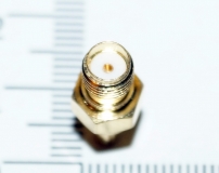 Адаптер CRC9-SMA(female) переходник, золото, латунь