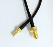 Пигтейл CRC9-SMA (female) - 15 см - кабельная сборка, кабель RG174