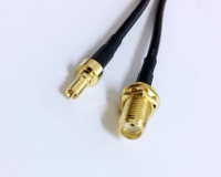 Пигтейл CRC9-SMA (female) - 15 см - кабельная сборка, кабель RG174
