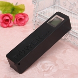 Зарядное устройство PowerBank с LCD экраном - брелок для смартфонов. USB 5В 1А на аккумуляторе типа 18650, черный