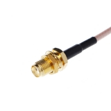 Пигтейл CRC9-SMA (female) угловой - 15 см - кабельная сборка, кабель RG316
