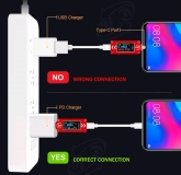 Электронный портативный USB Type-C тестер TC64 с полноцветным ЖК дисплеем (напряжение, ток, мощность, емкость, температура)
