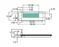 OLED-дисплей 0.91-дюймовый, синий, ЖК дисплей 128 * 32, на SSD1306, модуль для Arduino, интерфейс I2C IIC