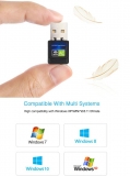 Мини WiFi Dual Band USB адаптер 600Mbps 802.11ac/n/g/b wifi Adapter 2.4 + 5 ГГц, чип RTL8811, встроенная флеш-память с драйвером