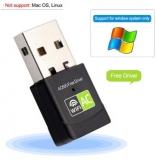 Мини WiFi Dual Band USB адаптер 600Mbps 802.11ac/n/g/b wifi Adapter 2.4 + 5 ГГц, чип RTL8811, встроенная флеш-память с драйвером
