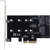 Orient C296E, переходник-адаптер 2xM.2 - > PCI-Ex4 SATA