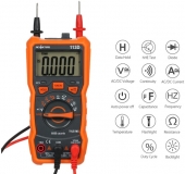 Мультиметр RICHMETERS RM113D с термопарой True RMS, NCV-сенсором, фонариком и магнитным креплением