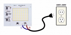 Светодиодная сборка 50W белый цвет (6000-6500K, 4600 lm, 220-240В AC)