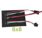 Светодиодная сборка CJMCU  WS2812B-64, панель 64 smd RGB 5050 светодиодов WS2812, 4-7В, последовательный интерфейс, размер 65*65мм