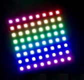 Светодиодная сборка CJMCU  WS2812B-64, панель 64 smd RGB 5050 светодиодов WS2812, 4-7В, последовательный интерфейс, размер 65*65мм