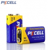 Батарейка 6F22 9V PKCELL марганцево-цинковая (Крона) 9В