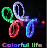 Кабель micro USB - USB 1м с цветной RGB подсветкой
