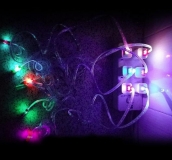 Кабель micro USB - USB 1м с цветной RGB подсветкой
