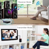 Bluetooth приемник - передатчик v4.2 2-в-одном, 3.5мм AUX вход и выход, поддержка aptX, A2DP, AVRCP, встроенный аккумулятор