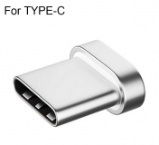 Магнитный адаптер Type-C - серебристый