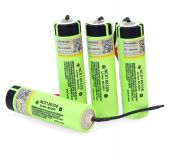 Аккумулятор NCR18650B (Panasonic) 3400mAh 3.7В 10.96Wh максимальный ток 5А с приваренными контактами, круглые провода