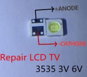 Светодиод SMD 3535, ультра яркий белый цвет 2Вт  6В - 6.8В 250-300мА, аналог LG innotek 3535 LED LATWT391RZLZK и SBWVL2S0E