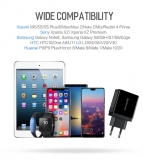 Адаптер питания - зарядное устройство AC 100-240В - 3 порта USB, 2 USB 5В 2А и порт USB QC3.0 5В 3А - 9В 2А - 12В 1.6А, с вольтметром и амперметром (для зарядки планшетов и смартфонов)