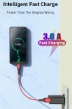 Кабель USB Type C - USB 3м, максимальный ток 2.4А, с защитой от изломов, USLION
