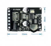 Компактный стереоусилитель XY-P40W 2*40Вт с Bluetooth 5,0 класс D, питание 6-26В (XY-40P)
