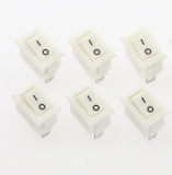Микровыключатель KCD11 SPST 2PIN ON / OFF G125 3А 250VAC 6A 125VAC 10x15мм белый