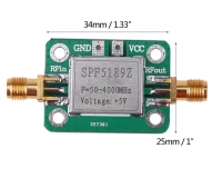 SPF5189 Усилитель широкополосный высокочастотный LNA 50-4000 МГц RF, 20db, уровень шума NF 0.6dB, 34х25мм