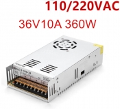 Источник питания (преобразователь AC-DC) S-360-36 (110 / 220В) - 36В 10А 360 Вт) размер 215*115*50мм