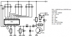 LM3915N-1, DIP18, Драйвер линейных светодиодных индикаторов