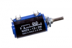 Проволочный многофункциональный потенциометр WXD3-13-2W 470 Ом ±5% C±0.3% (переменный резистор)