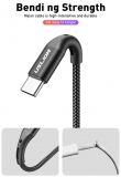 Кабель micro USB - USB 50 cм, максимальный ток 3А, с защитой от изломов, USLION