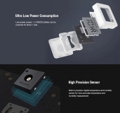 Цифровой LCD гигрометр - термометр Xiaomi Mijia Bluetooth LYWSD03MMC 0%RH ~ 99%RH, 0°C + 60°С (белый)