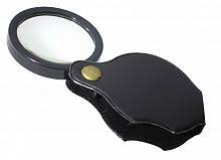 Лупа складная карманная 3-кратная D 50 мм (3x-50mm) DT-7669