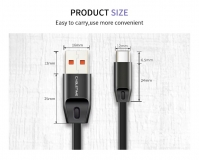 Кабель USB Type C - USB 1м, максимальный ток 2.4А, защита от изломов, CABLETIME