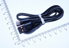 Кабель USB Type C - USB 1м, максимальный ток 2.4А, защита от изломов, CABLETIME
