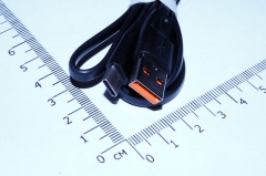 Кабель USB Type C - USB 1м, максимальный ток 2.4А, защита от изломов, CABLETIME