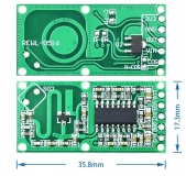 Микроволновый радар - датчик движения на эффекте Доплера RCWL-0516, до 5-7м, работает сквозь стены, 35.8*17.3мм