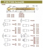 Пружинный контакт-зонд P160-D2, (24.5мм, диаметр хвостовика 1.36мм, давление пружины 180г)