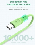Кабель USB Type C - USB 1м, максимальный ток 3.0А, защите от изломов, TOPK