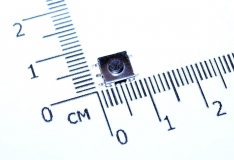 Кнопка тактовая SMD 6 * 6 * 3,1 мм IT-1157BHNP-160G-G (DTSMW-66N-V-T/R) (черная, с заземлением)