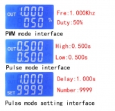 ZK-PP1K Генератор сигналов PWM с ЖК-дисплеем и двойным режимом, 1-канальный 1 Гц-150 кГц