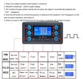 ZK-PP1K Генератор сигналов PWM с ЖК-дисплеем и двойным режимом, 1-канальный 1 Гц-150 кГц