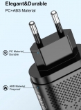 Адаптер питания - зарядное устройство AC 100-240В - DC 20 Вт USB QC3.0 + PD 5В 3А, 9В 2.23А, 12В 1.67А (для зарядки планшетов и смартфонов)