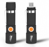 Фонарик светодиодный GT7890 2000 lm с изменяемым фокусом, перезаряжаемый от USB, пластиковый корпус