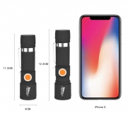 Фонарик светодиодный GT7890 2000 lm с изменяемым фокусом, перезаряжаемый от USB, пластиковый корпус